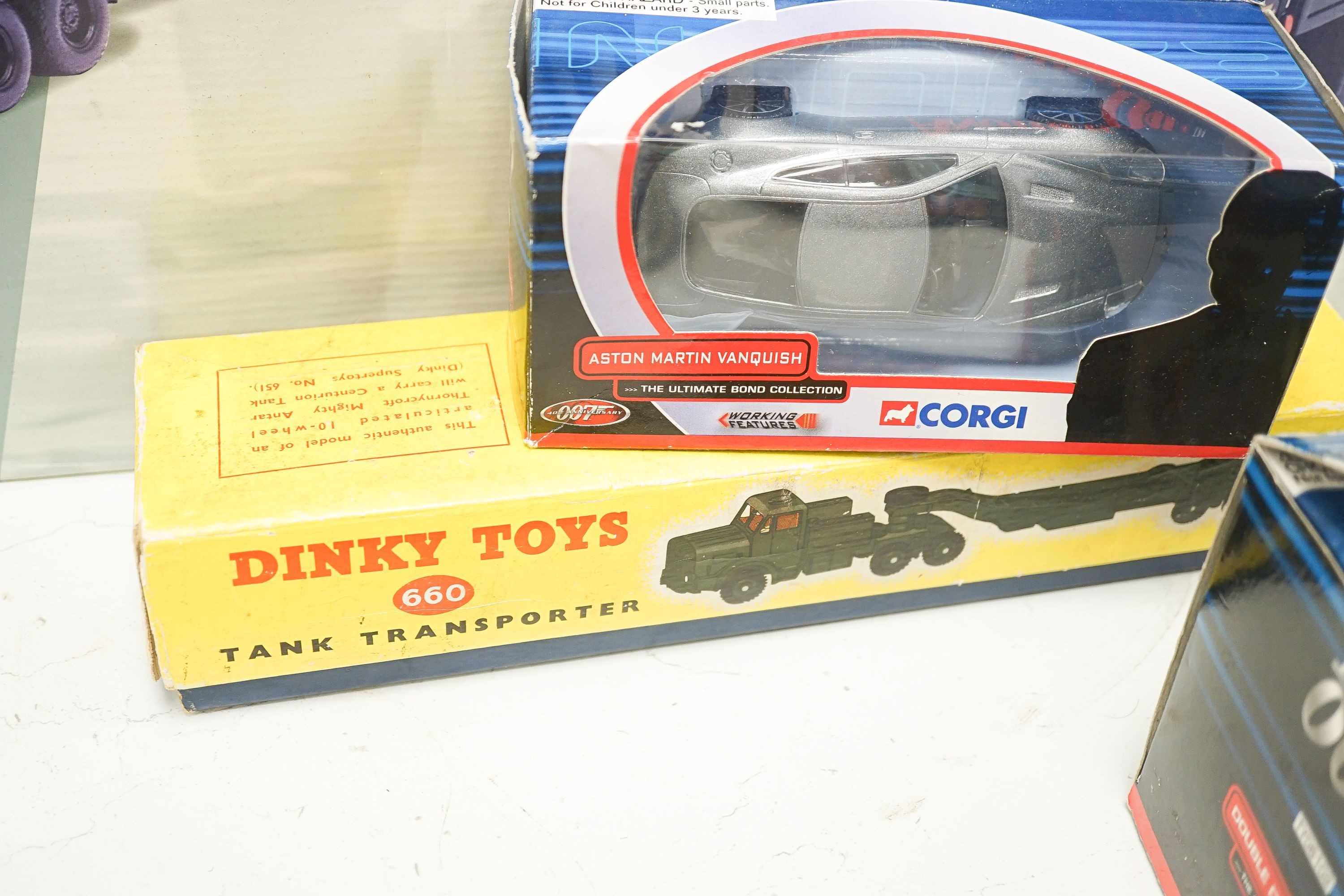 Dinky toys No. 6 Shepherd Set, 718 Hawker Hunter, other die cast toys and a boxed Corgi Toys Heavy Haulage gift set, Limited Edition